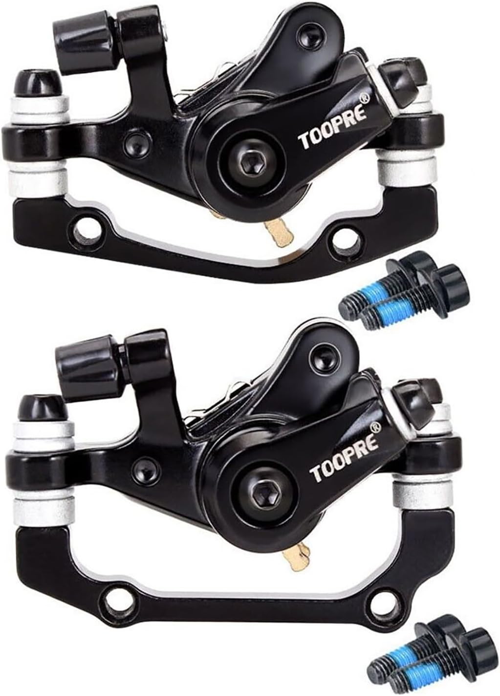 TOOPRE Front & Rear Bike Bicycle MTB Mechanic Disc Brake Rotors Brake Pads Calipers image number 3