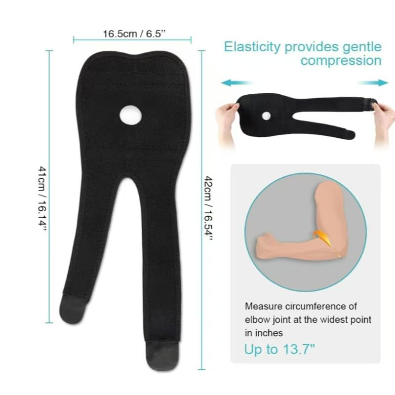 Elbow Brace, Adjustable Elbow Support with Dual-Spring Stabilizer, Elbow Strap for Golfers Elbow, Tennis Elbow, Arthritis, Tendonitis, Sports Injury Pain Relief and Protection image number 5
