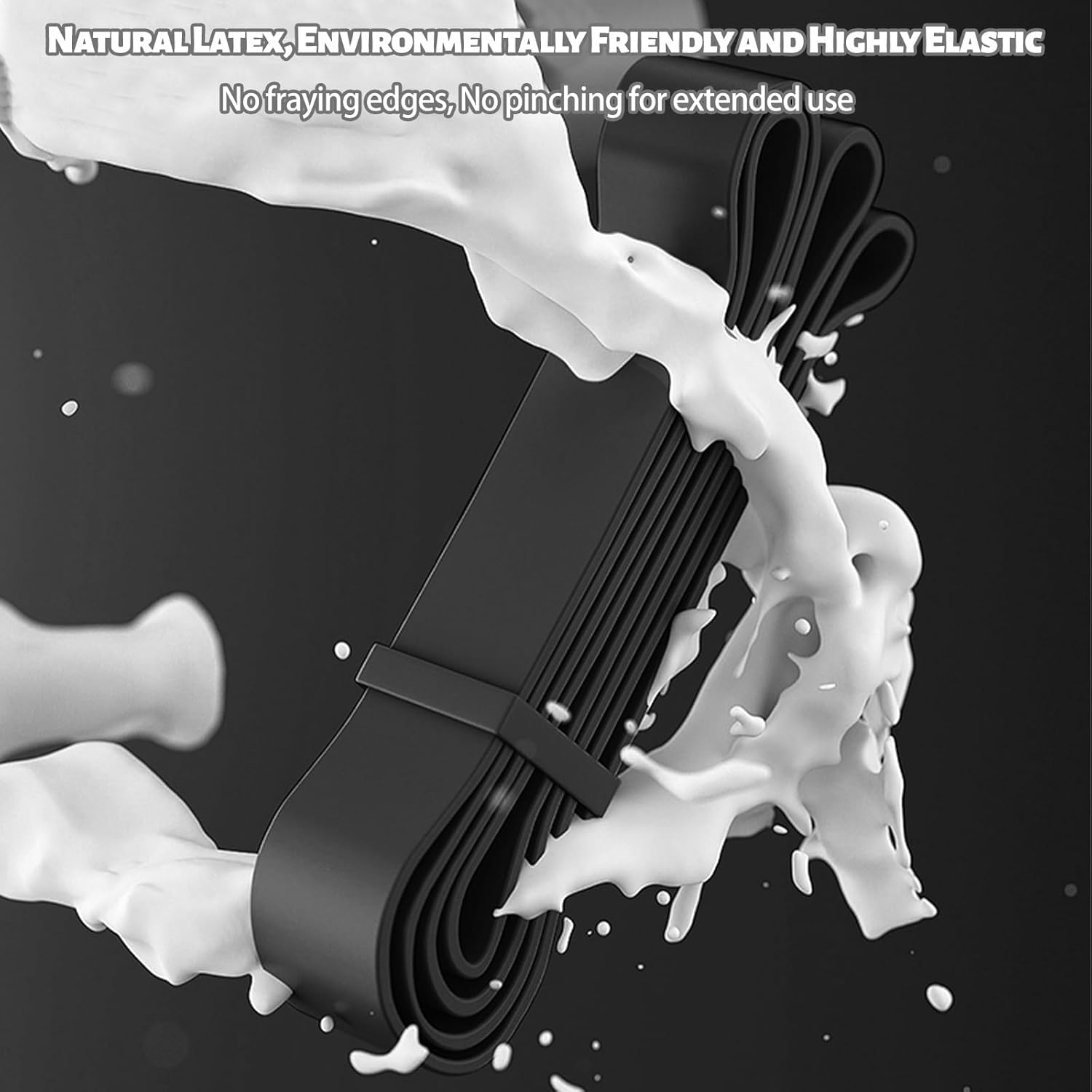 Resistance Bands Set 5, Natural Latex Fitness Bands for Workout, Yoga, Weightlifting, Physical Therapy, Mobility and Stretching Perfect for Home Gym and Outdoor Training image number 2