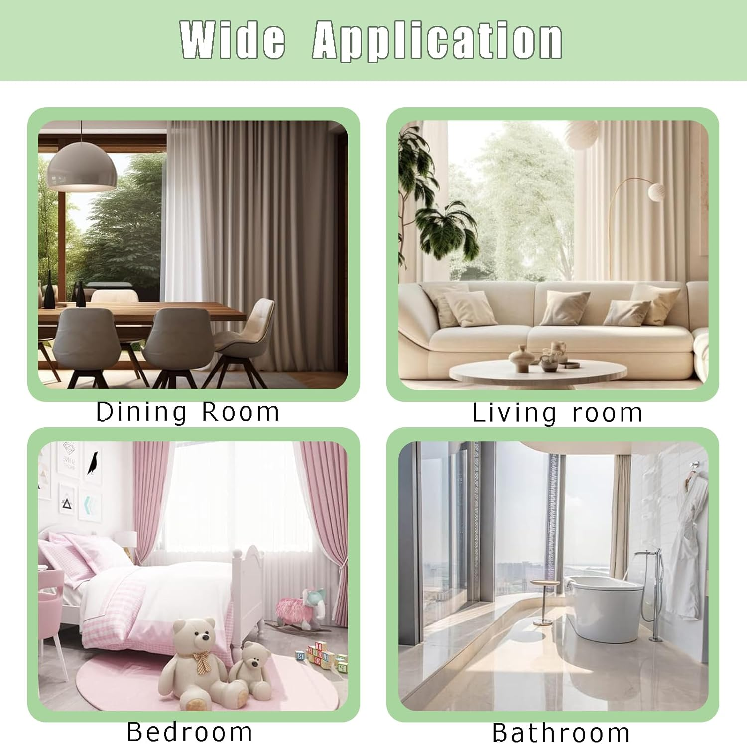 Magnetic Curtain Tiebacks Black 2Pcs - Stylish Holdbacks for Home & Office Decor - Durable Hooks for Bedroom & Outdoor Curtains - Convenient Clips for Easy Use image number 3