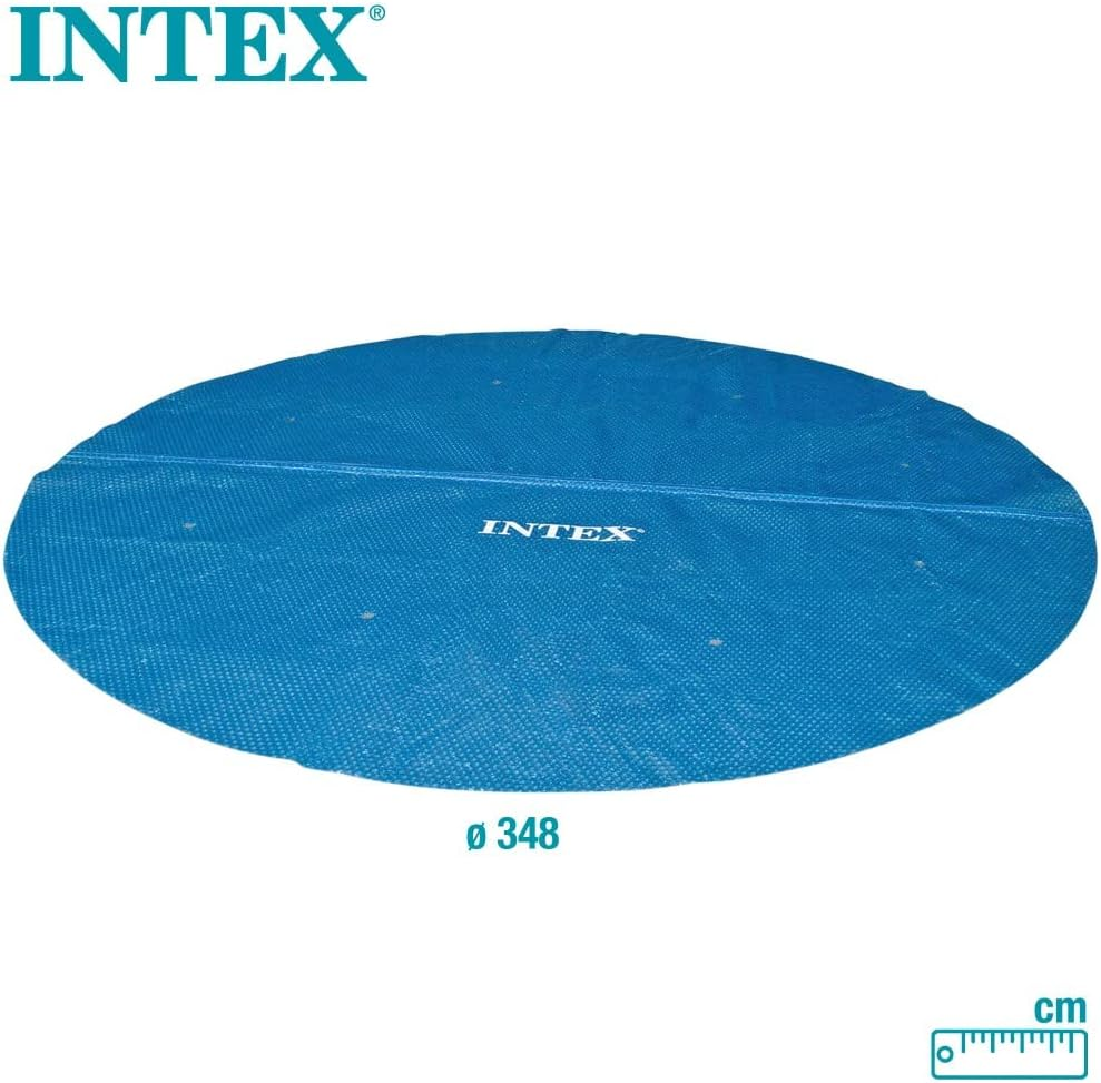 Intex 28012E Solar Pool Cover: for 12Ft round Easy Set and Metal Frame Pools &ndash; Insulates Pool Water &ndash; Reduces Water Evaporation &ndash; Keeps Debris Out &ndash; Reduces Chemical Consumption image number 6
