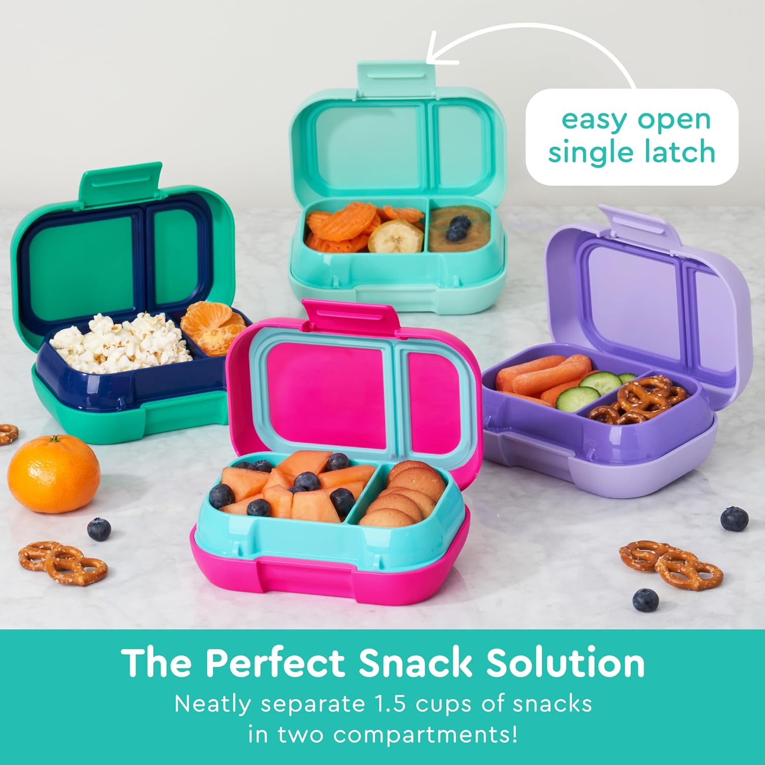 Bentgo Kids Snack Container - Aqua