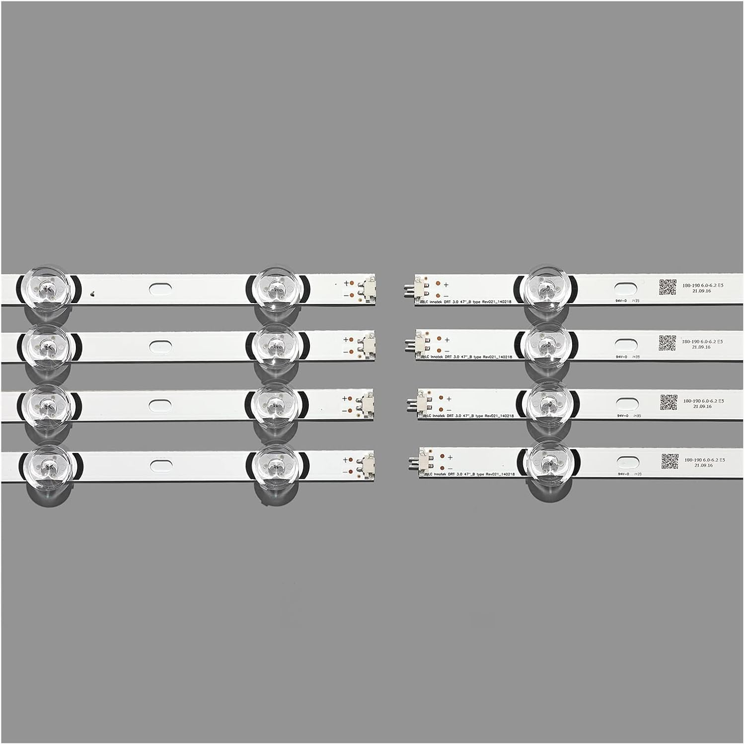 TILEZE Replacement LED Strip 47"TV Fit for Innotek DRT 3.0 47" 47LB6300 47GB6500 47LB652V 47Lb650V LC470DUH 47LB5610 47LB565V 1SET=8PCS Fit for LG image number 2