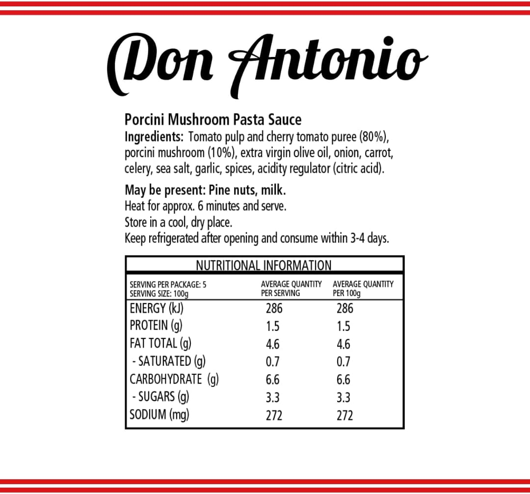 Don Antonio Porcini Mushroom Pasta Sauce 500 G image number 4