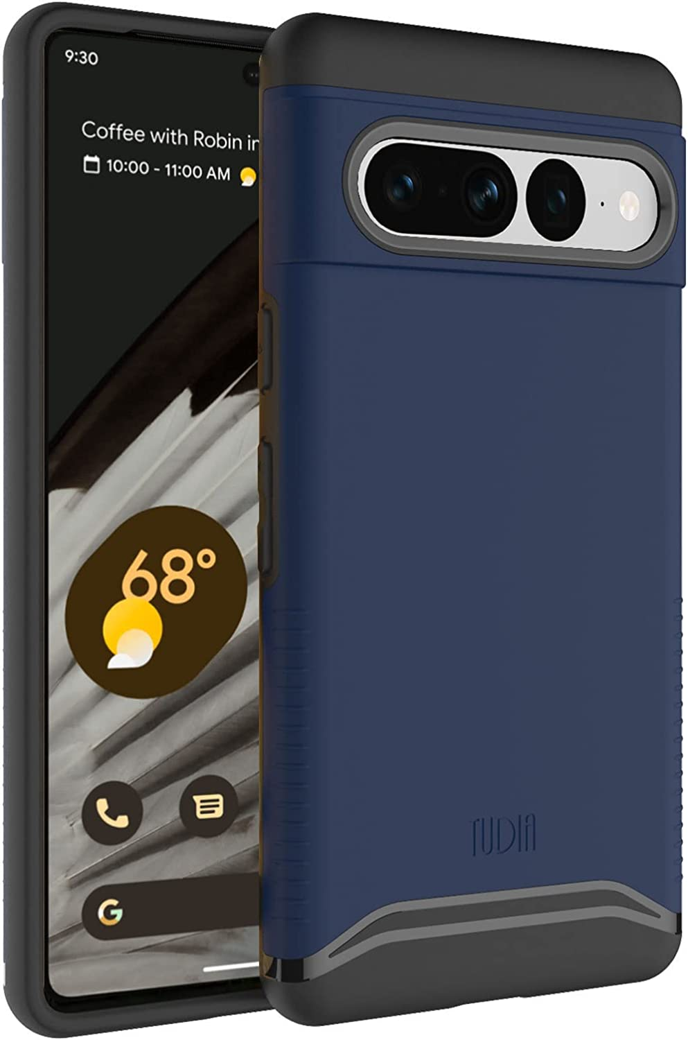 TUDIA Dualshield Designed for Google Pixel 7 Pro Case, [Merge] Shockproof Dual Layer Military Grade Slim Heavy Duty Protection for Pixel 7 Pro Phone Case Cover (Hunter Green)