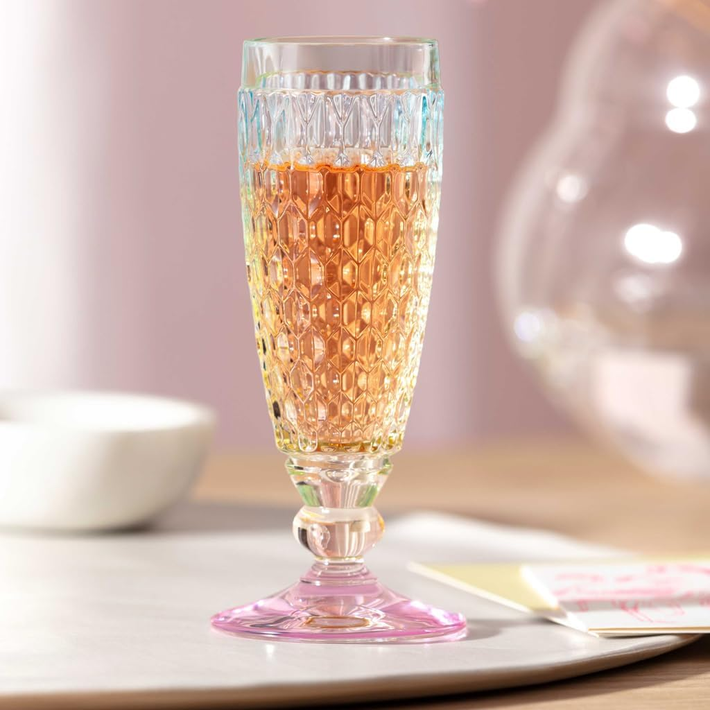 Villeroy & Boch - Boston Pearl Champagne Glass Pearlescent Colour, Dishwasher-Safe, Glass for Champagne or Sparkling Wine, Prosecco, Champagne Flute, Champagne & Crystal image number 1