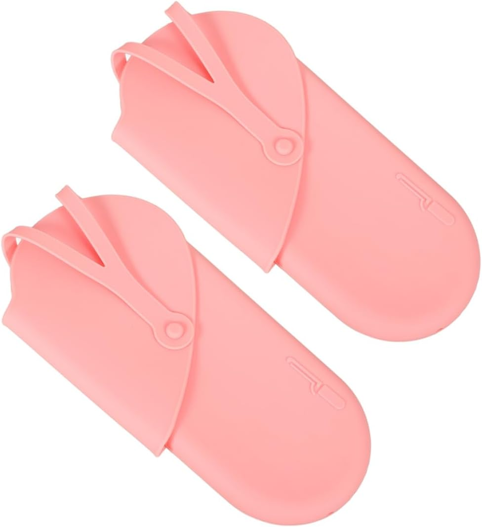 ARTSEWPLY 2Pcs Portable Curling Iron Storage Bag Heat Insulation Pouch for Hair Straightener Travel Organizer