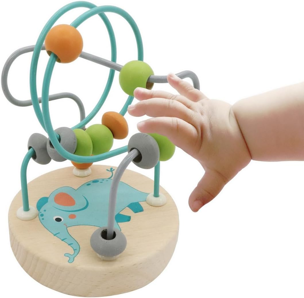 Kaper Kidz Wooden Crocodile Jungle Animal Small Roller Coaster Bead Maze - Hand-Eye Coordination Toy image number 2