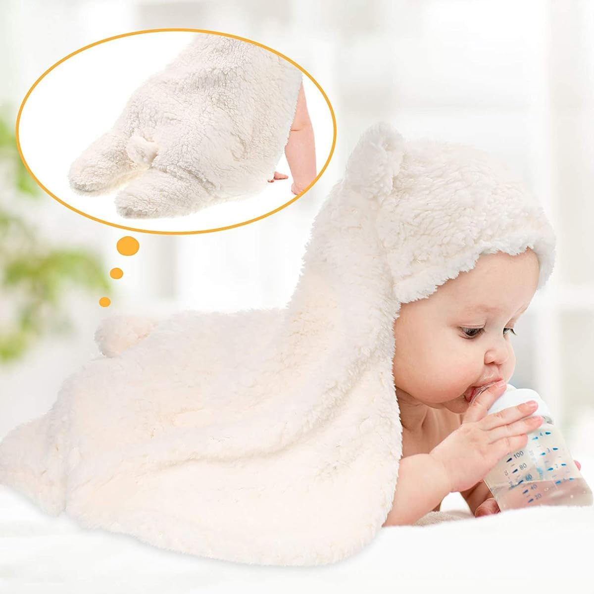 Baby Swaddle Blanket,Baby Sleeping Bag,Newborn Essentials Softness Plush Baby Sleeping Receiving Blanket for Babies 6-12 Months image number 5