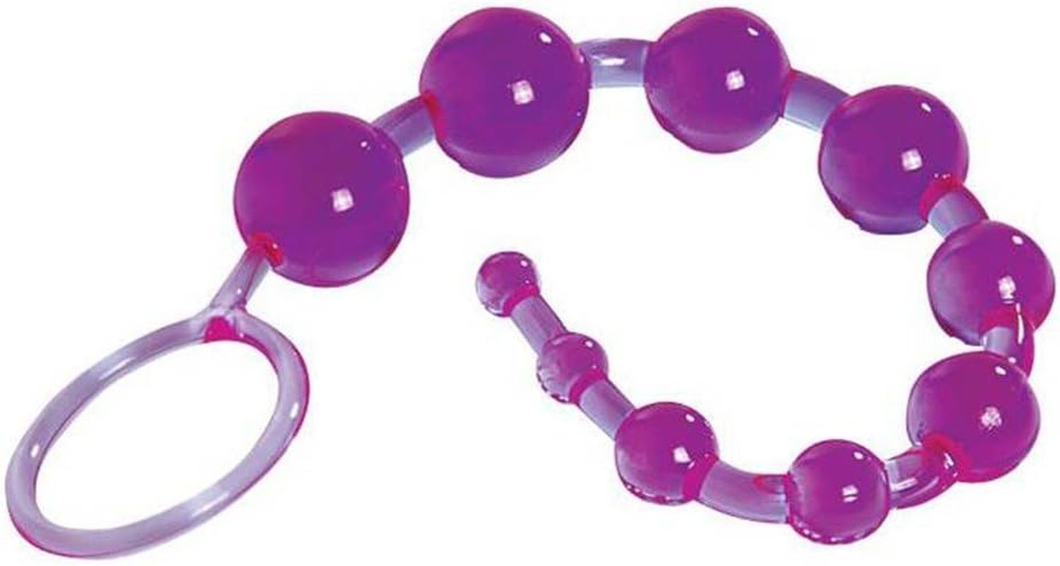 Kinx Dragonz Tail Anal Beads, 10.75 Inch, Purple image number 1