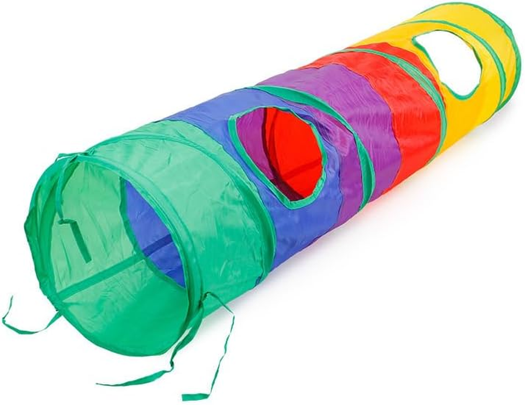 Foldable Cat Tunnel Indoor Cat Cubes Multiple Specifications Available for Pet Puppy Kitten Rabbit Rolling Channel (B, Straight Channel) image number 2