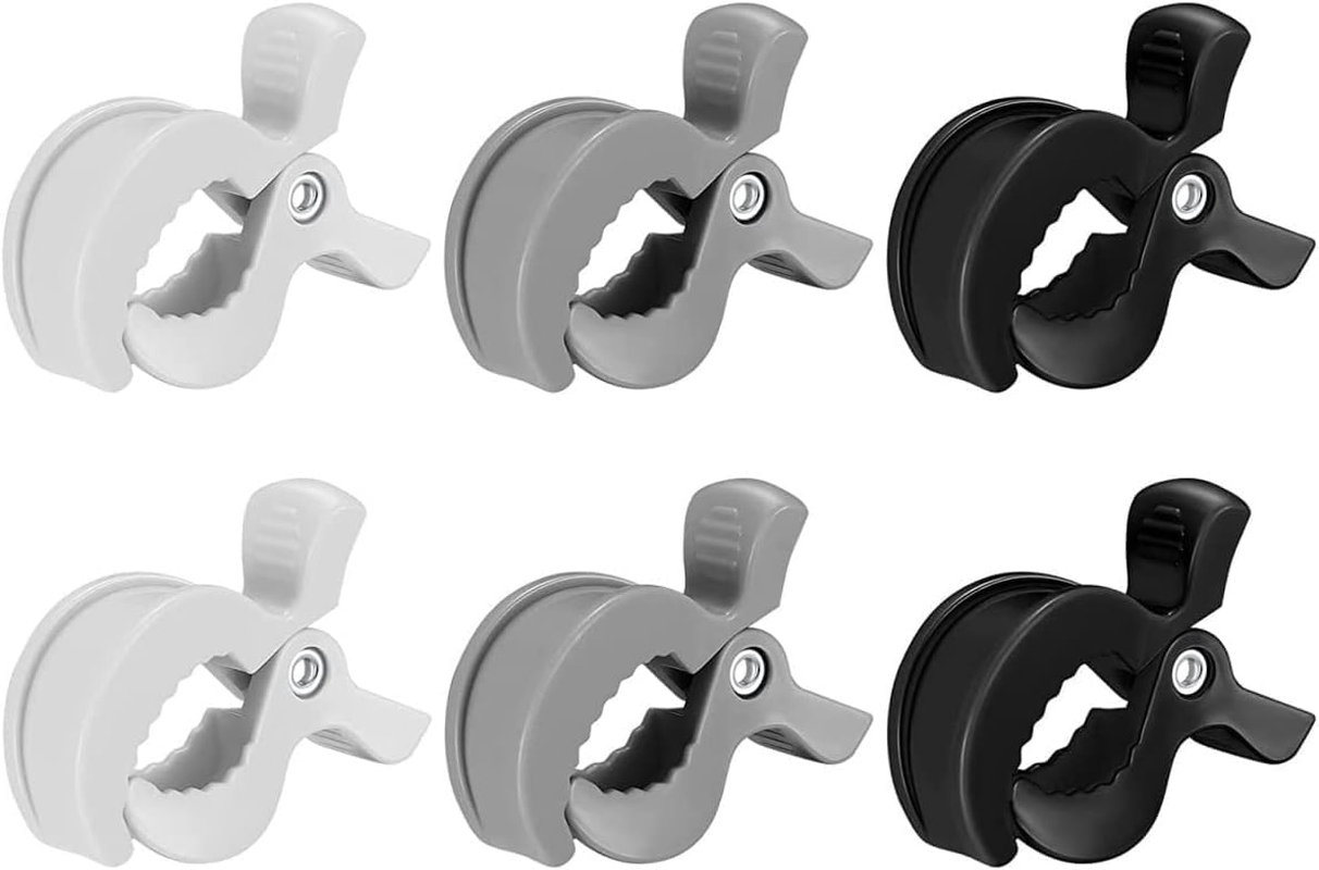 6 Pack Stroller Pegs Clips, Universal Buggy Pram Pegs to Hooks Muslin and Toys, Mosquito Net Clips, Sun Shade to Canopy, Car Seat Cover Clips, Pram Toy Holder, Nursing Cover Clip, Universal Fit image number 2