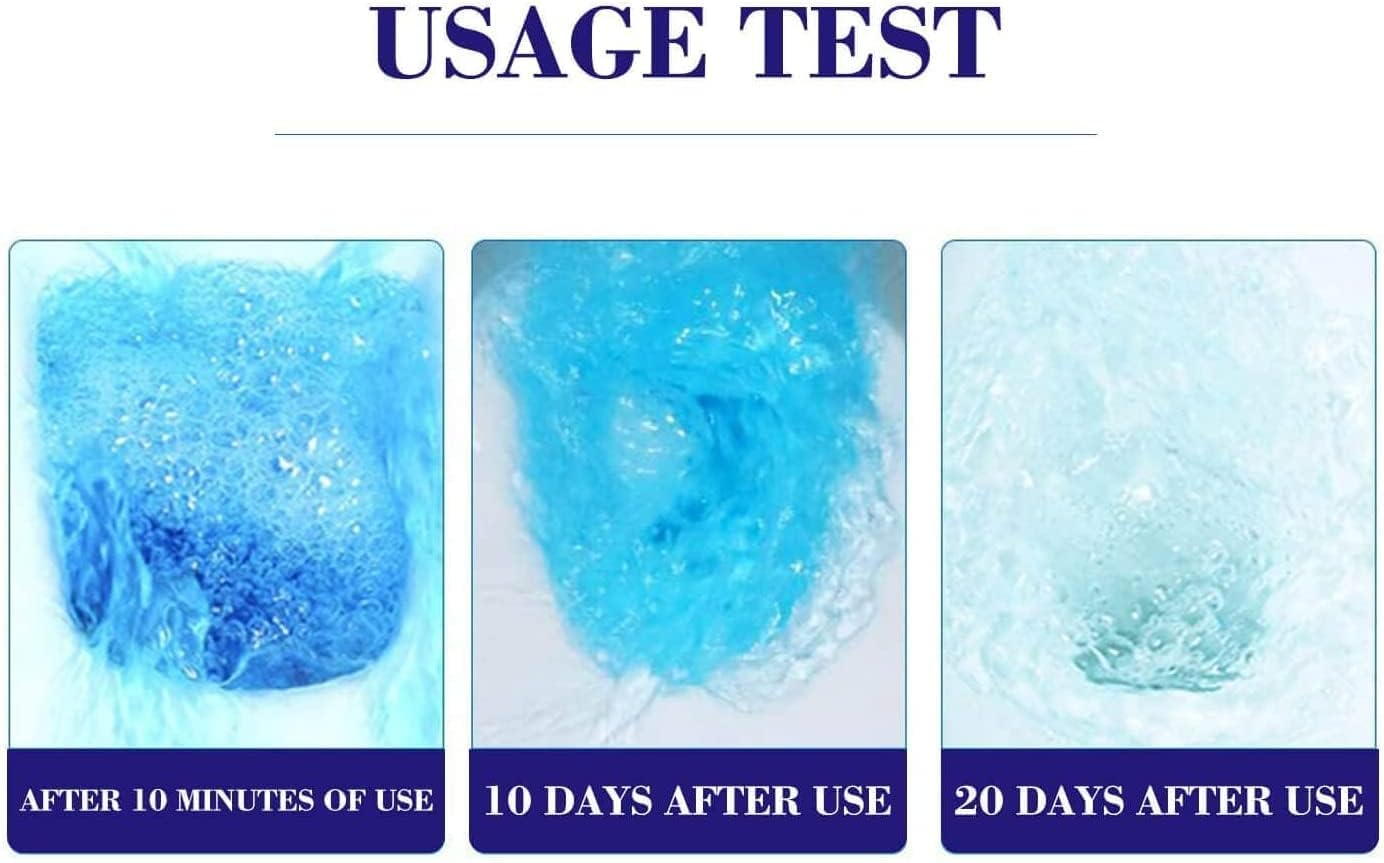 NATRUTH 20PCS Toilet Bowl Cleaner,Toilet Cistern Blocks,Long-Lasting Bathroom Cleaner Tablets,Powerful Rim & Bowl Cleaning,Lemon Scent,Individually Packaged image number 6