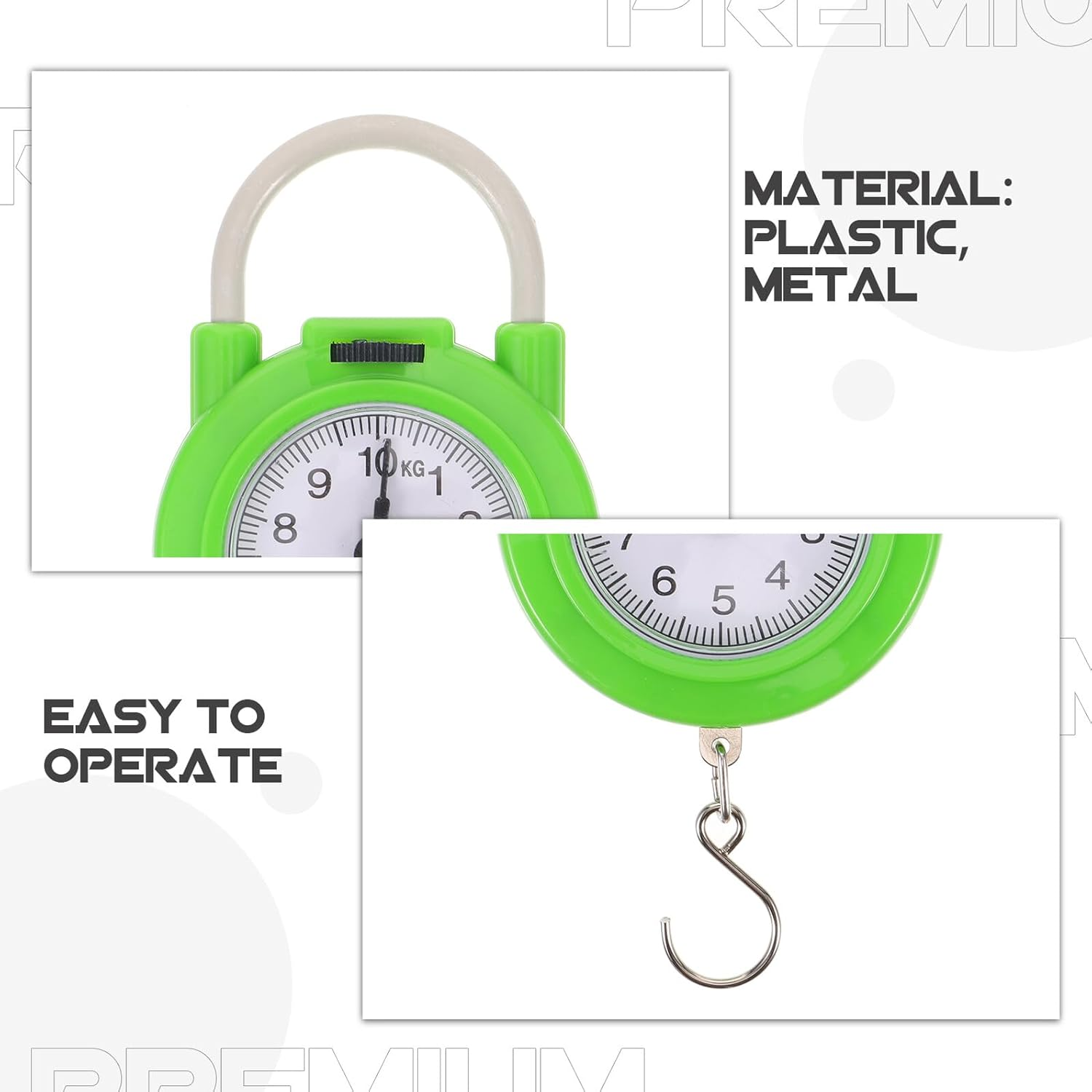 HOLIDYOYO Portable Travel Spring Scale Luggage Weight Scale with Hook Lightweight Accurate for Outdoor and Household Use image number 2