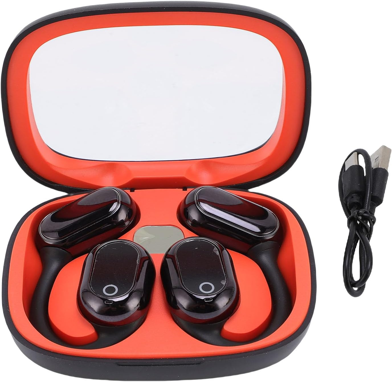 Xiuganpo AI Real Time Translation Earbuds, Wireless Translation Earbuds Ergonomic Comfortable 164 Languages 360&deg; Surround Sound for Travel Business Learning image number 5