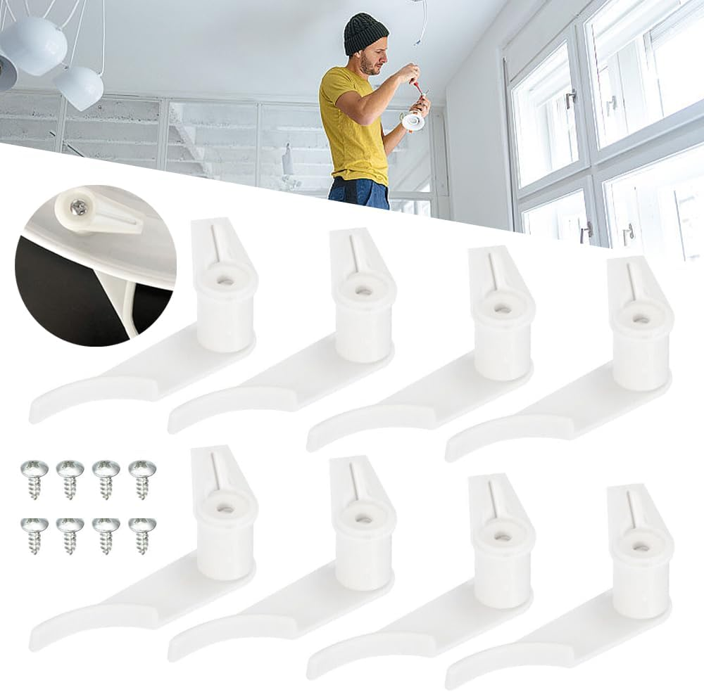 3Mm Lamp Shade Clips for Ceiling Flush Mount, 10Pairs Fixed Buckle Light Fixture image number 6