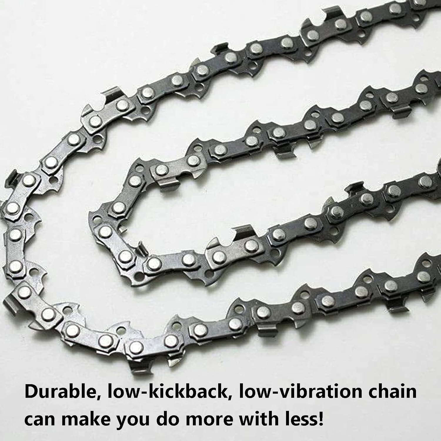 Acbbmns 3Pcs 14" Chainsaw Chains Blade Saw Replacement Semi Chisel, 3/8" Pitch .050" Gauge, 52 Drive Links image number 5