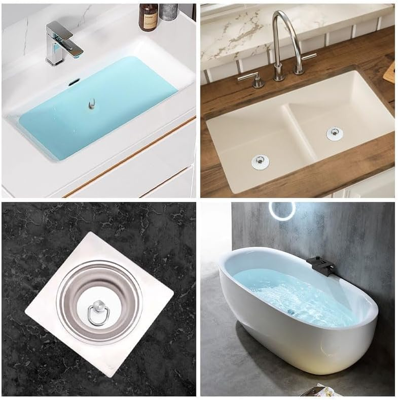 White Drain Stoppers, Bath Sink Plug (28Mm) image number 4