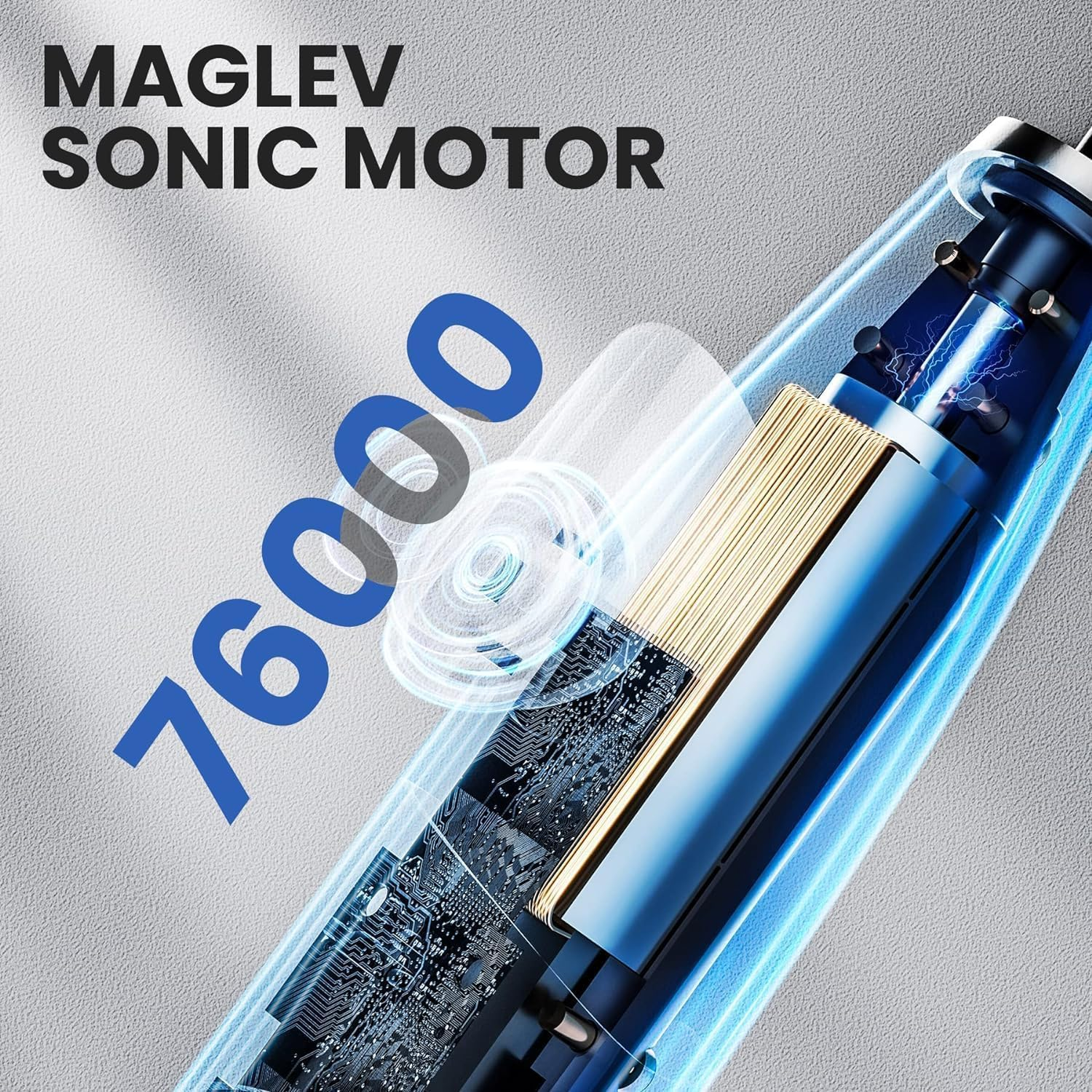 Oclean Flow Sonic Electric Toothbrush &ndash; 180-Day Battery, 5 Modes, Dupont Brush Head, Timer, IPX7 Waterproof &ndash; Oral Hygiene - White - Find Pink And Blue image number 7