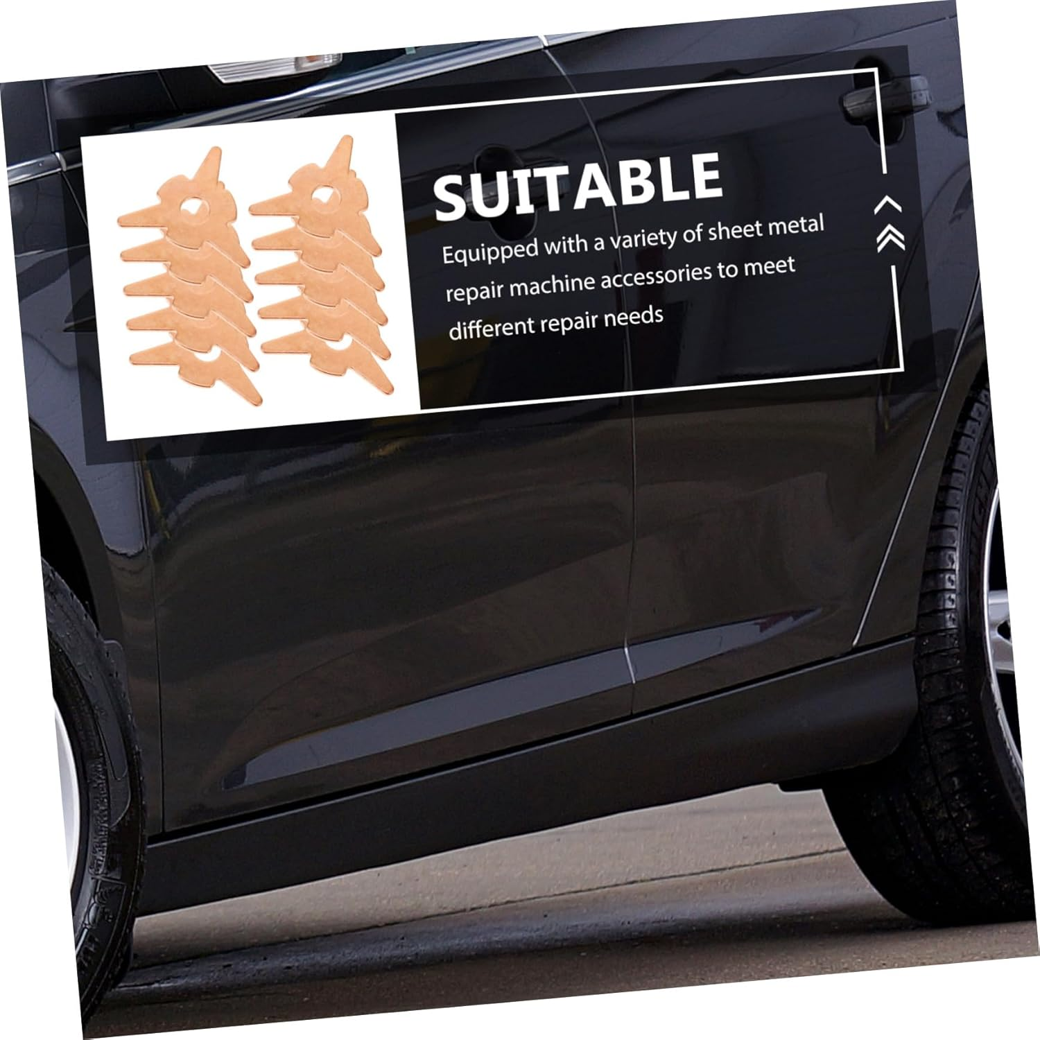 PENIKOKO 50Pcs Dent Pulling Rings for Spot Welder Auto Body Repair Tool Panel Lifting Washer Kit Suitable for Automotive Dent Removal and Welding Equipment