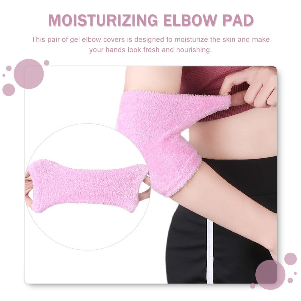 Healvian 2Pairs Skin Care Gel Elbow Cover Moisturizing Elbow Pad for Dry Skin Comfortable Exfoliating image number 3