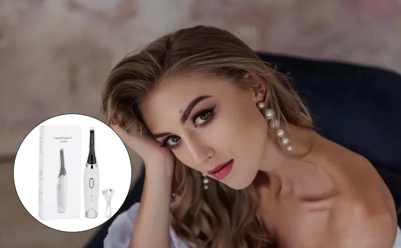 Leopacat Heated Eyelash Curlers, Curler Lash USB Rechargeable Eye Fast Heating Long Lasting 48 Hours Curl Portable Beauty Makeup Tools with 3 Temperature Settings Perming Tool for Women