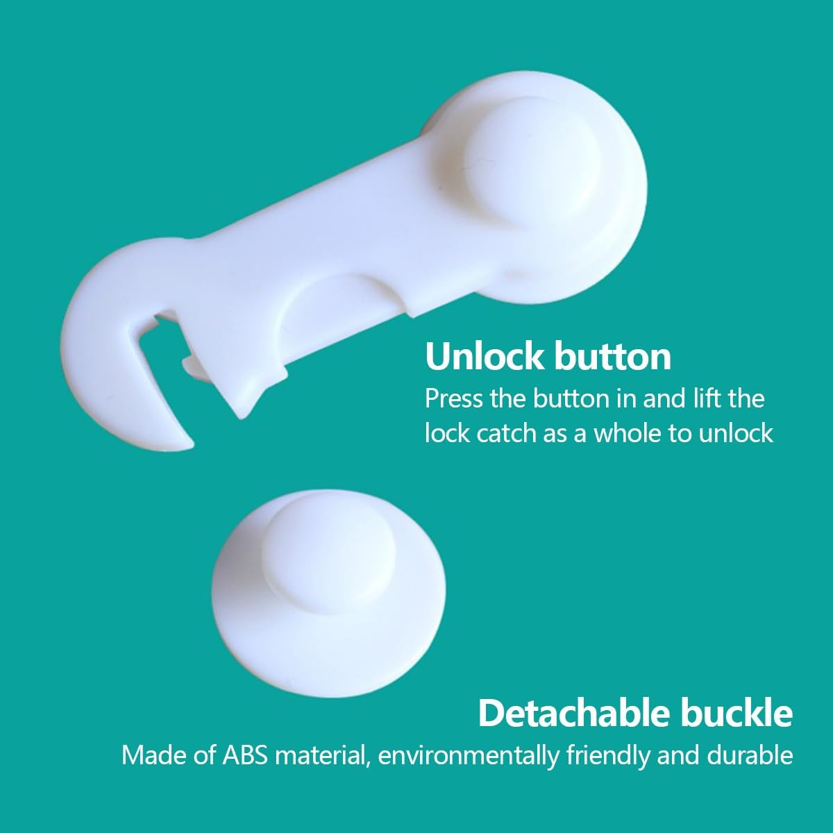 10 Pack Child Safety Locks,Child Locks for Cabinets and Drawers,Baby Proofing Child Lock,Child Cabinet Safety Locks,Cupboard Locks Baby Proof with Strong Adhesive Tape image number 2