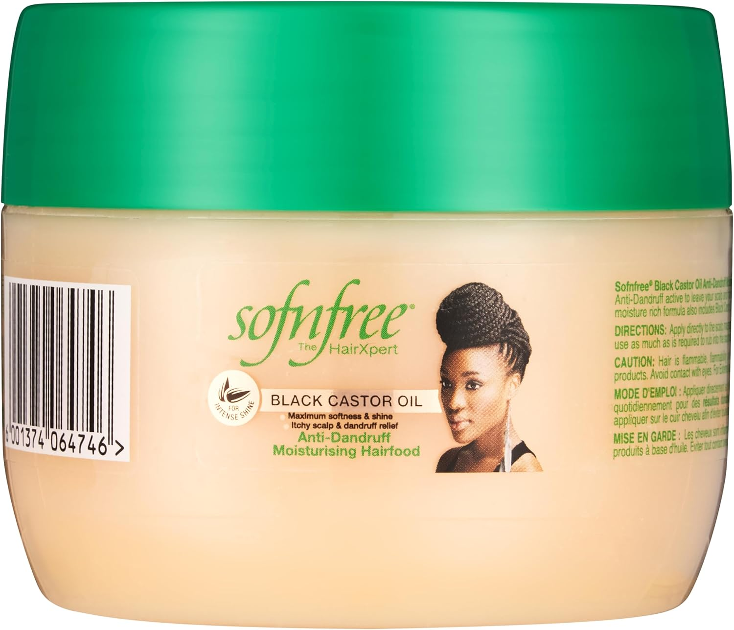 Sofn'Free Black Castor Oil Hairfood Anti-Dandruff 250Ml