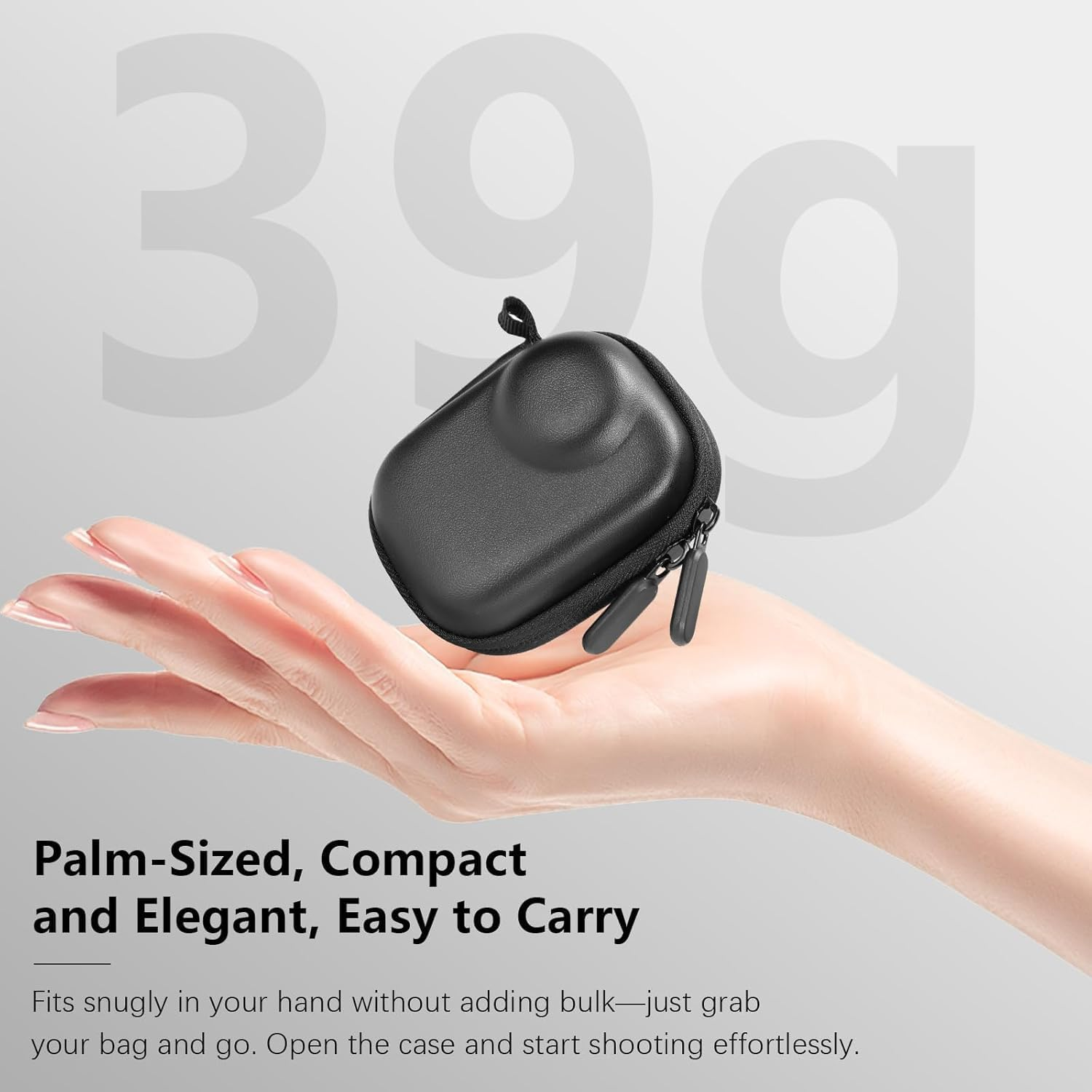 Carrying Case Accessories Kit Compatible with Insta360 GO Ultra - Portable Bag, Silicone Protective Case, Tempered Glass Screen Film, Mini Tripod image number 4