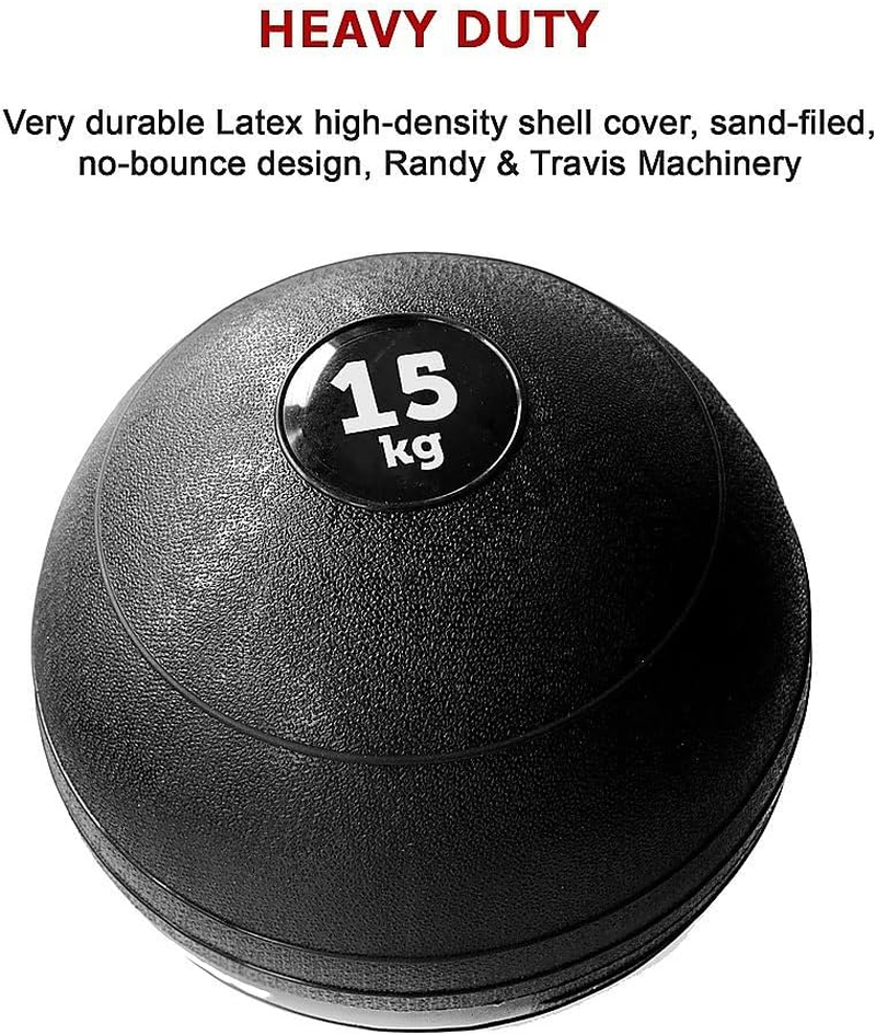 15Kg Slam Ball No Bounce Crossfit Fitness MMA Boxing Bootcamp Core Strength Circuit Training Strength and Endurance Training Weights Exercise Workout