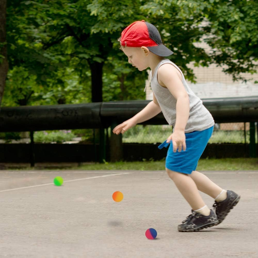 Bouncy Balls for Kids, Frosty Look and Extra-High Bounce Balls, Frozen Birthday Party Favors Goodie Bag Fillers Fun Assorted Colors, Set of 30 image number 3