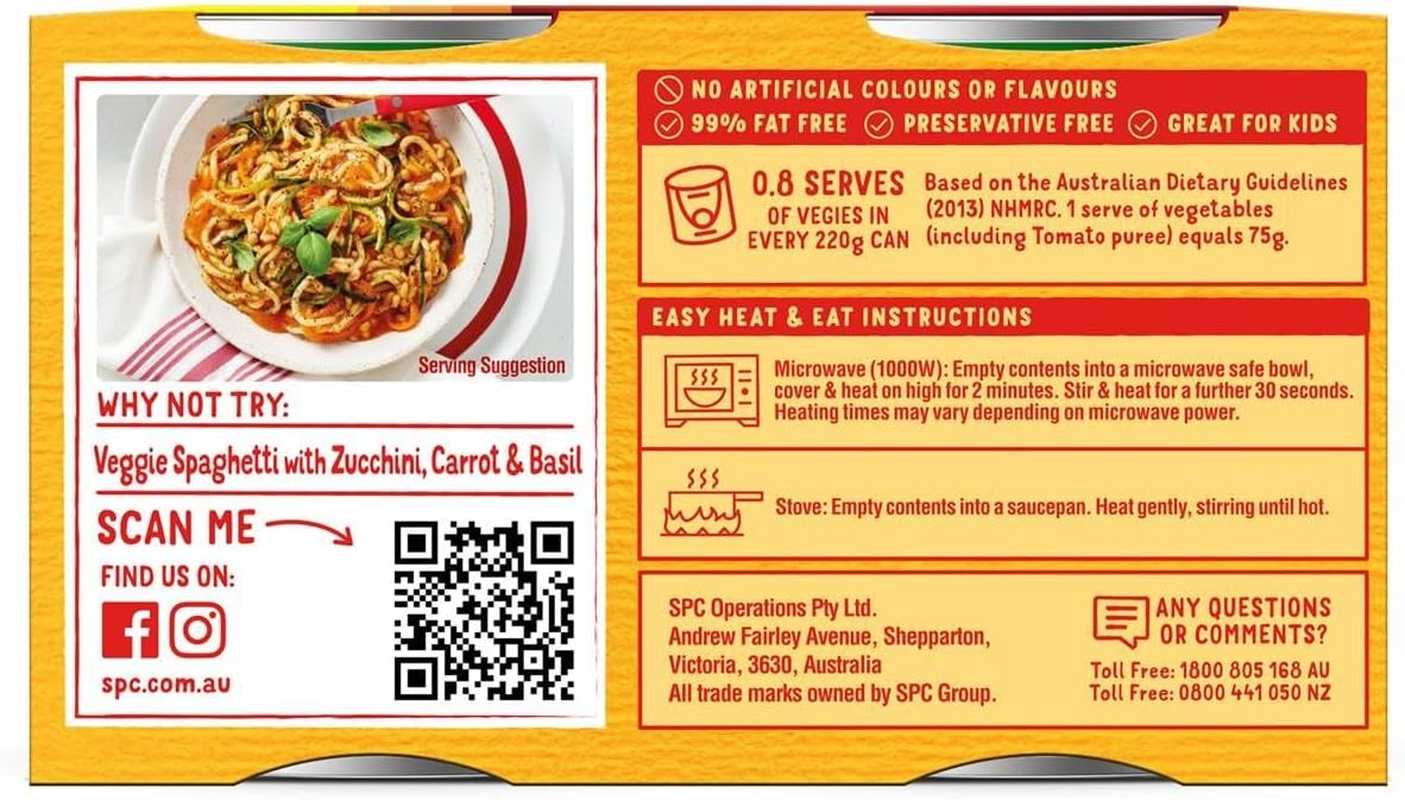 SPC Spaghetti Tomato and Cheese Pasta 220 G (Pack of 4) image number 1