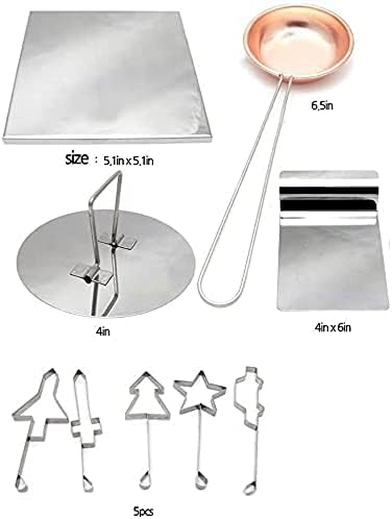 Elephant Mart Korean Sugar Candy Making Tools Set DALGONA (9Pcs in 1Set) image number 3