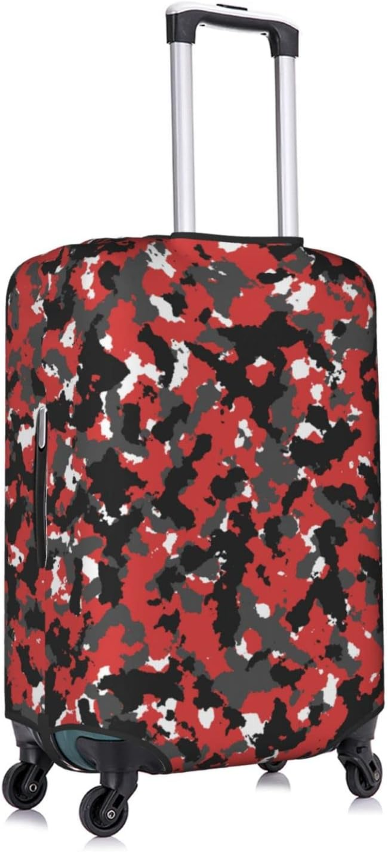 Obabo Butterfly Purple Travel Luggage Cover,Washable Suitcase Cover Protector Anti-Scratch Suitcase Cover Fits 18-32 In, Camouflage Pattern, L