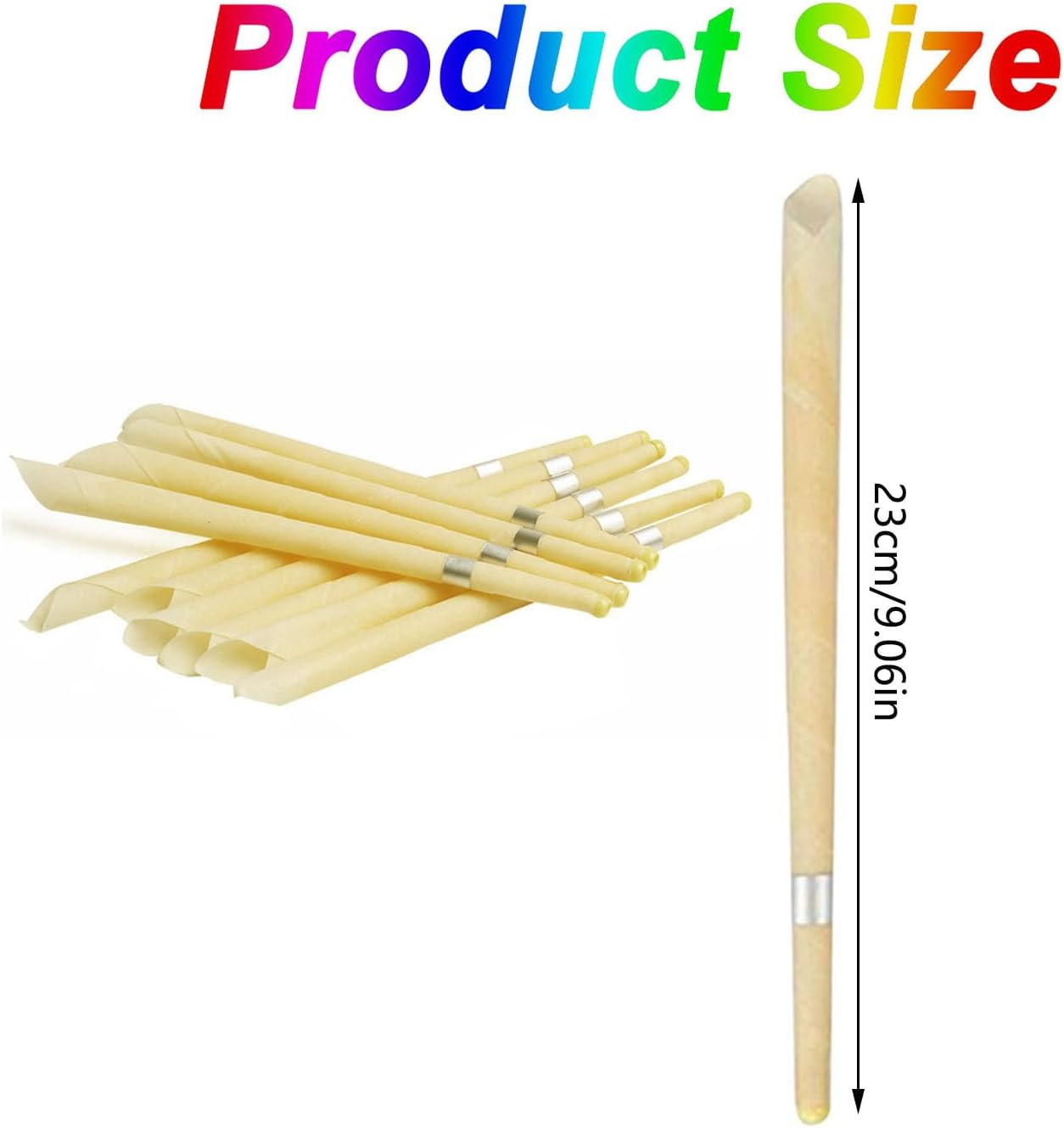 12-Pack Organic Lavender Ear Candles | Sensitive Skin Safe Ear Wax Removal | Eco-Friendly Ear Cleaning Kit with Natural Herb Infusion