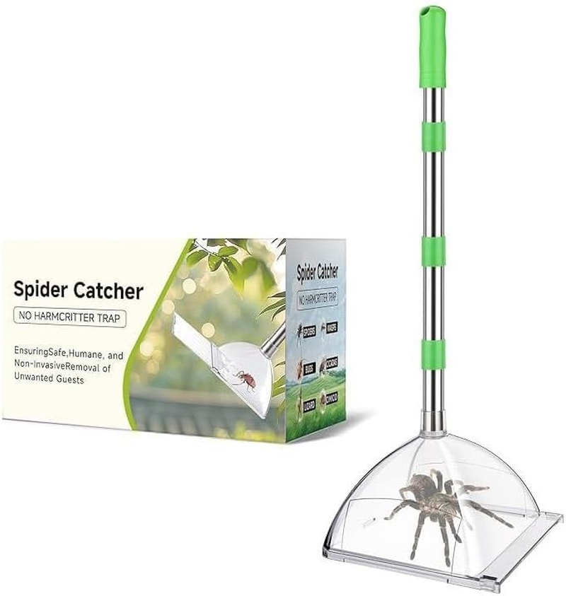 Spider Grabber 32 Inches Long Handle Adjustable Insect Catcher, No Touch Bug Grabber Tool for Roaches Spiders Scorpions, Practical Indoor Outdoor Home Kitchen Garden Use image number 3