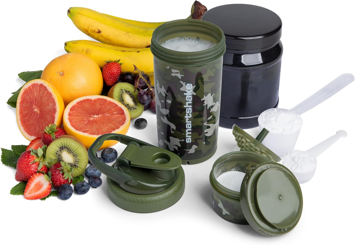 Smartshake Revive Shaker, 750 Ml Capacity, Camo Green