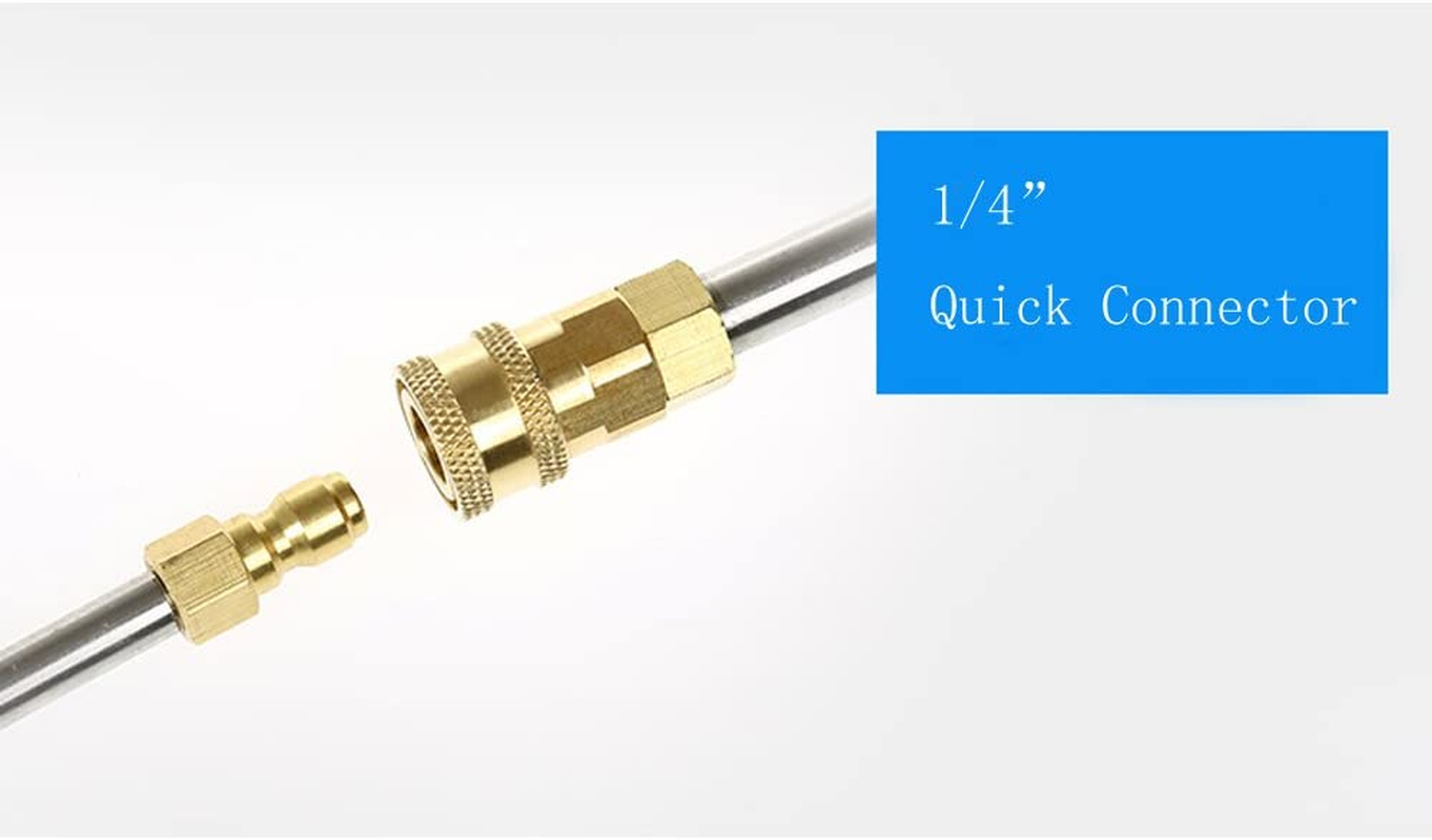 NUZAMAS U Shape 32Cm High Pressure Washer Spray Nozzle Attachment, Extend Bended, Angled Hose, Bended for Easy Underbody Cleaning, Quick Connector, Boat Car Home Decking Driveway Wash and Cleaning