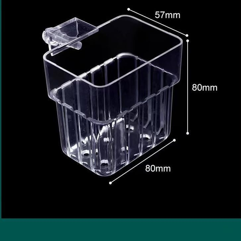 2 Pcs Clear Aquarium Plant Holder,Aquarium Planter Cups for Emersed Plants,Hanging Planter with Hole,Suitable for Aquatic Plant Cultivation and Water Feature Decoration image number 4