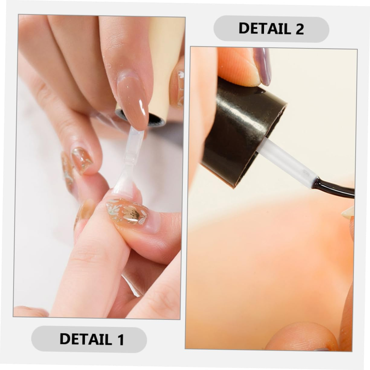 CTIRCHIU 250Pcs Nail Polish Brush Soft Bristles Easy to Use Replacement for Nail Art Tools image number 5