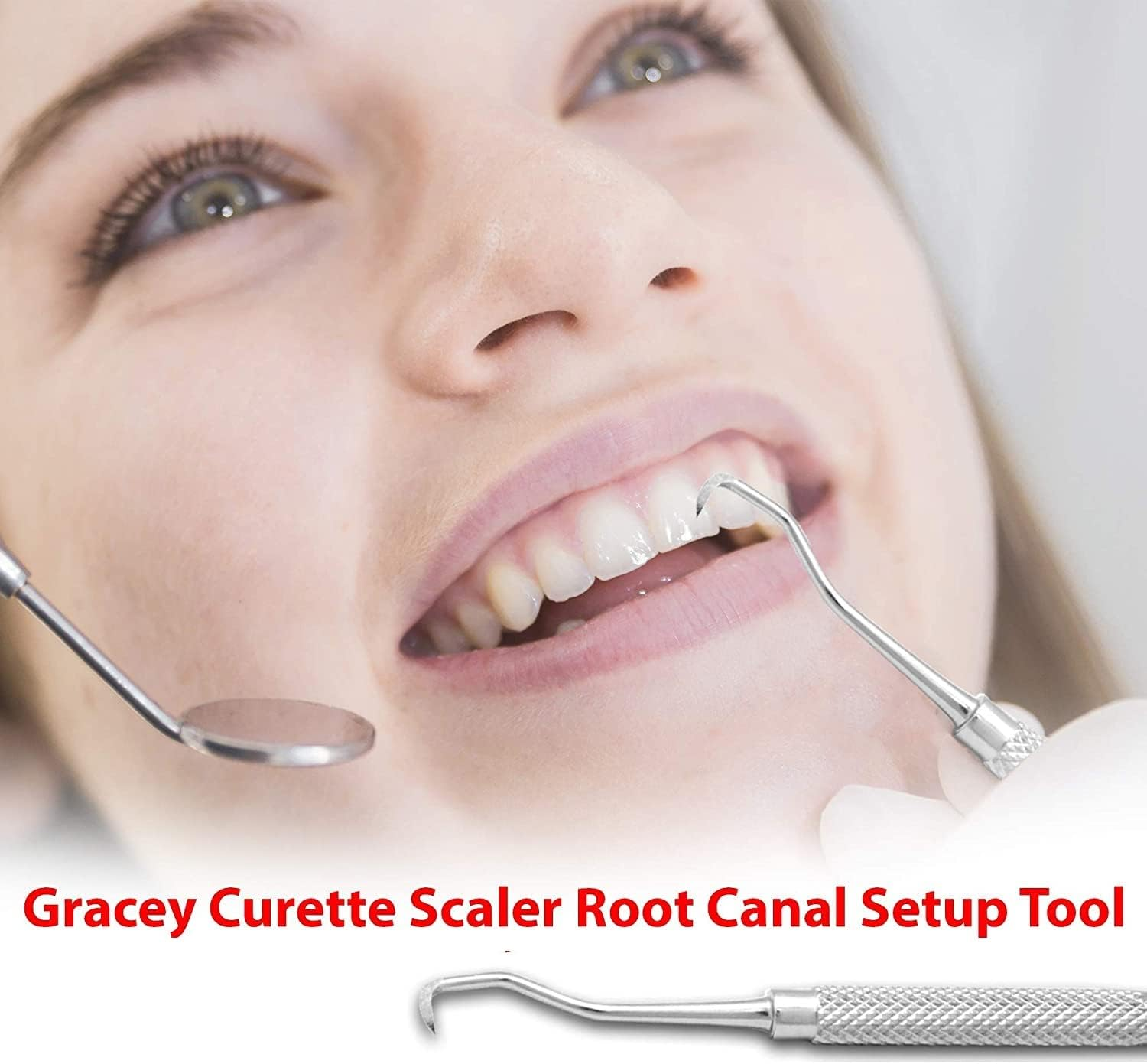 Dental Instruments Gracey Curette Scaler - Double Ended Tartar Remover - by DMX INTL (Pack of 2) image number 2