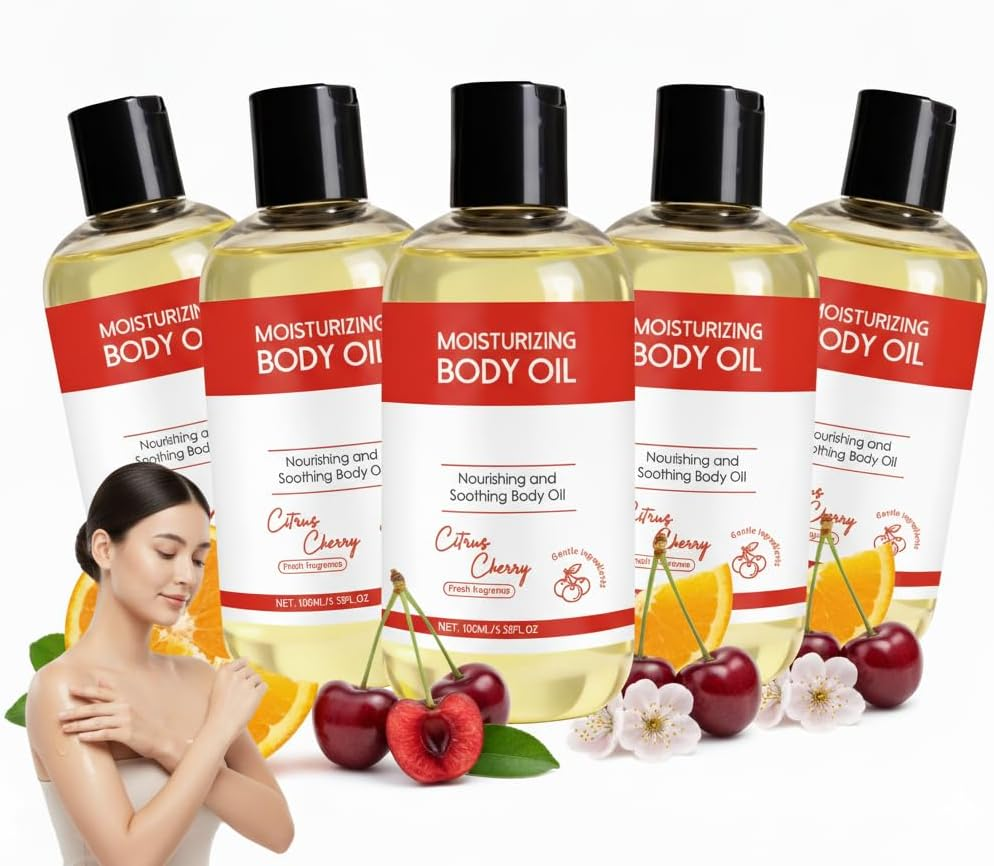 Body Firming Shimmer Body Oil Tightening & Hydrating Treatment | after Shower Massage Oil for Women Men | All-Natural Moisturizing Nourishing Body Luxury Oils for Dry Skin | Lightweight (1PCS)