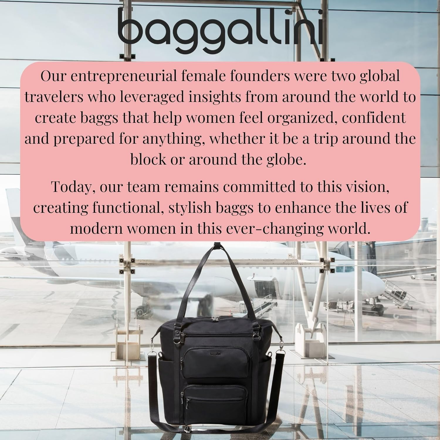 Baggallini Nolita Convertible Backpack - 14X11 Inch Travel Backpack with 16 Inch Laptop Sleeve - Lightweight Luggage Backpack image number 6