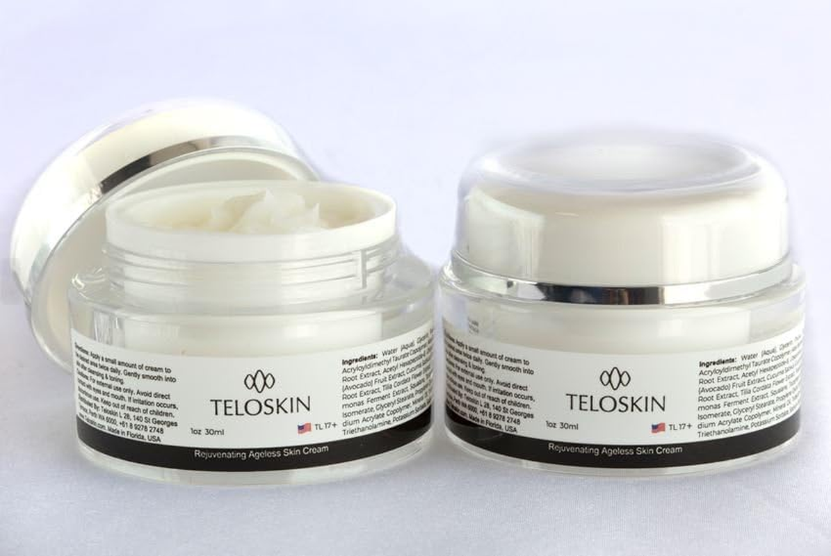 Teloskin TL17+ Regenerative Anti-Aging Skin Cream, with Peptides, Turmeric, Coq10, Vitamin C, Ginseng, Ergothioneine - Prevents Number 1 Driver of Skin Aging - Watch Video! image number 2