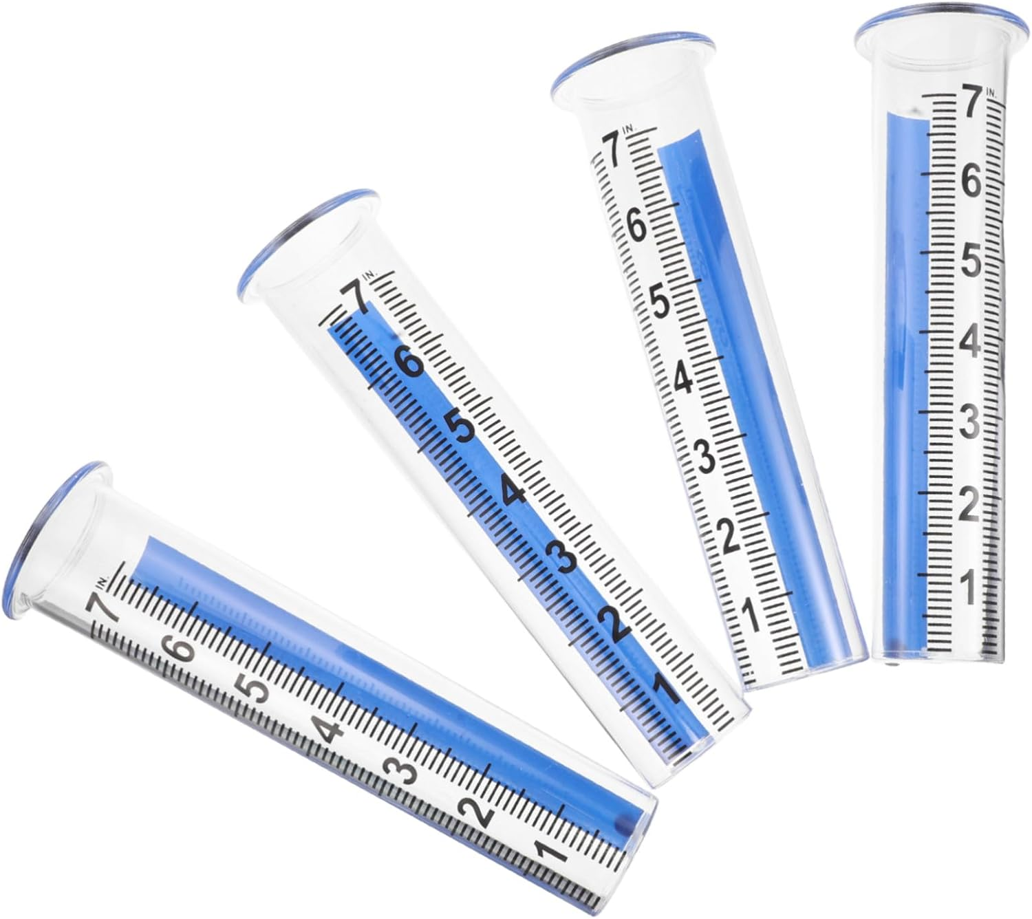 4PCS Outdoor Rain Gauge Tubes Transparent Plastic Replacement Measuring Tools for Garden with Windproof Design and High Optical Clarity image number 5
