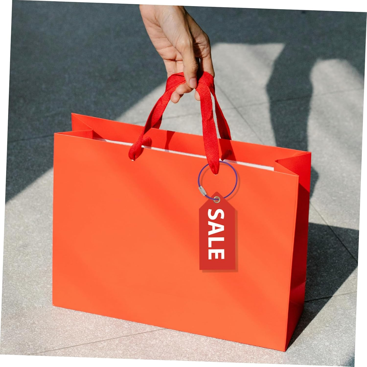 EPIGEIST Wire Key Chain 16 Pcs Stainless Steel Cable Key Ring 2 * 150Mm Portable Large Hoop for Travel Bag image number 5