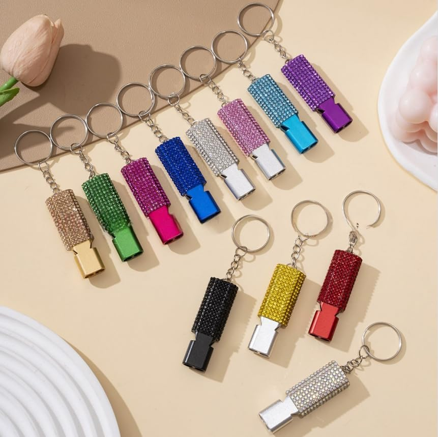 Emergency Whistles with Keychain for Camping and Hiking, 2-Pack image number 2