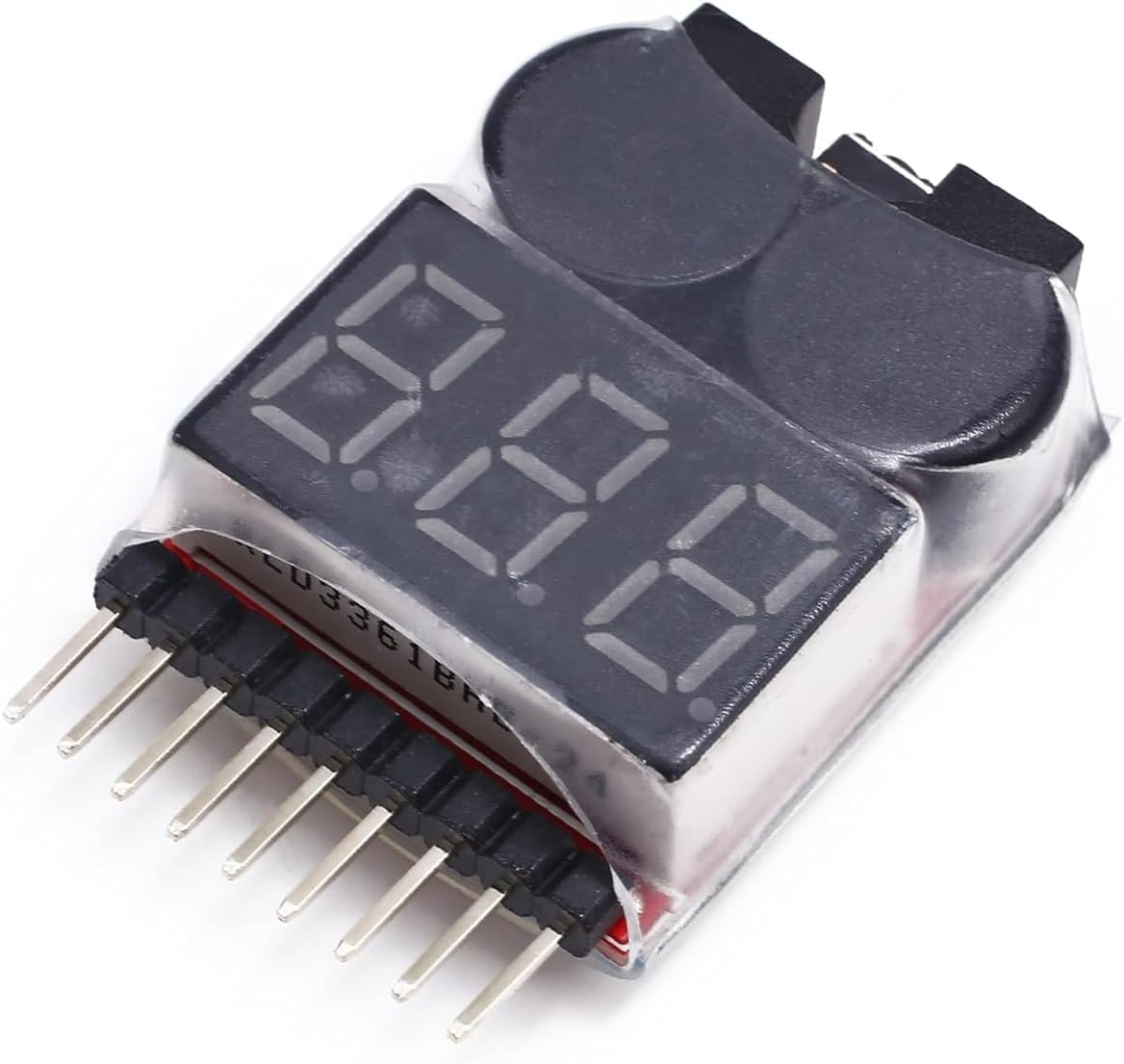 RC Lipo Battery Low Voltage Alarm 1S-8S Buzzer Indicator Checker Tester LED for Lipo Life Limn Li-Ion Battery image number 1