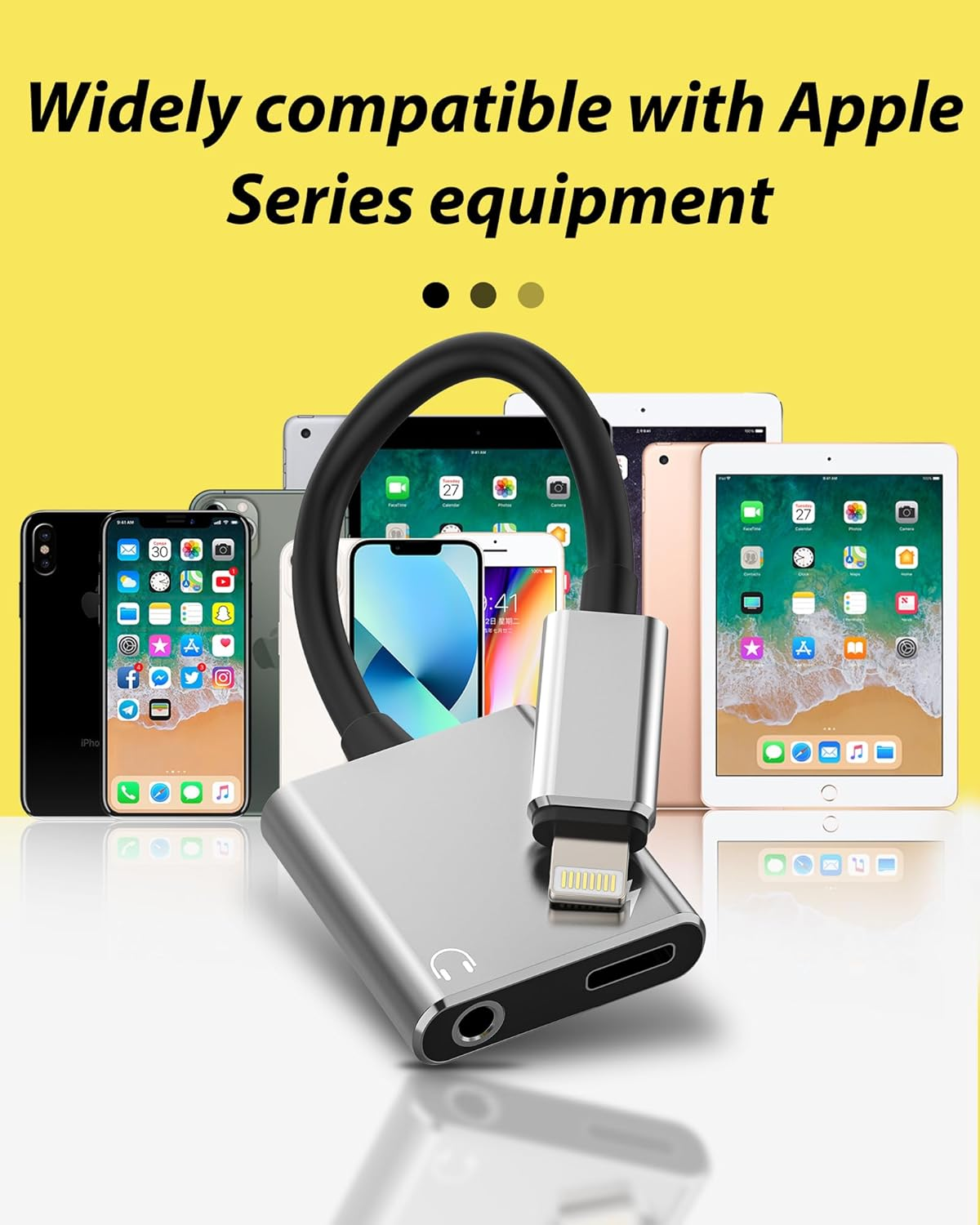 Lightning to 3.5Mm Jack Iphone Aux Adapter (2 in 1) Charger Headphone Splitter Cable Apple MFI Certified Audio Dongle Cord Earbud Charging Converter for 14 13 12 11 Pro Max X Xr Xs 7 8 plus 3.5+L image number 4