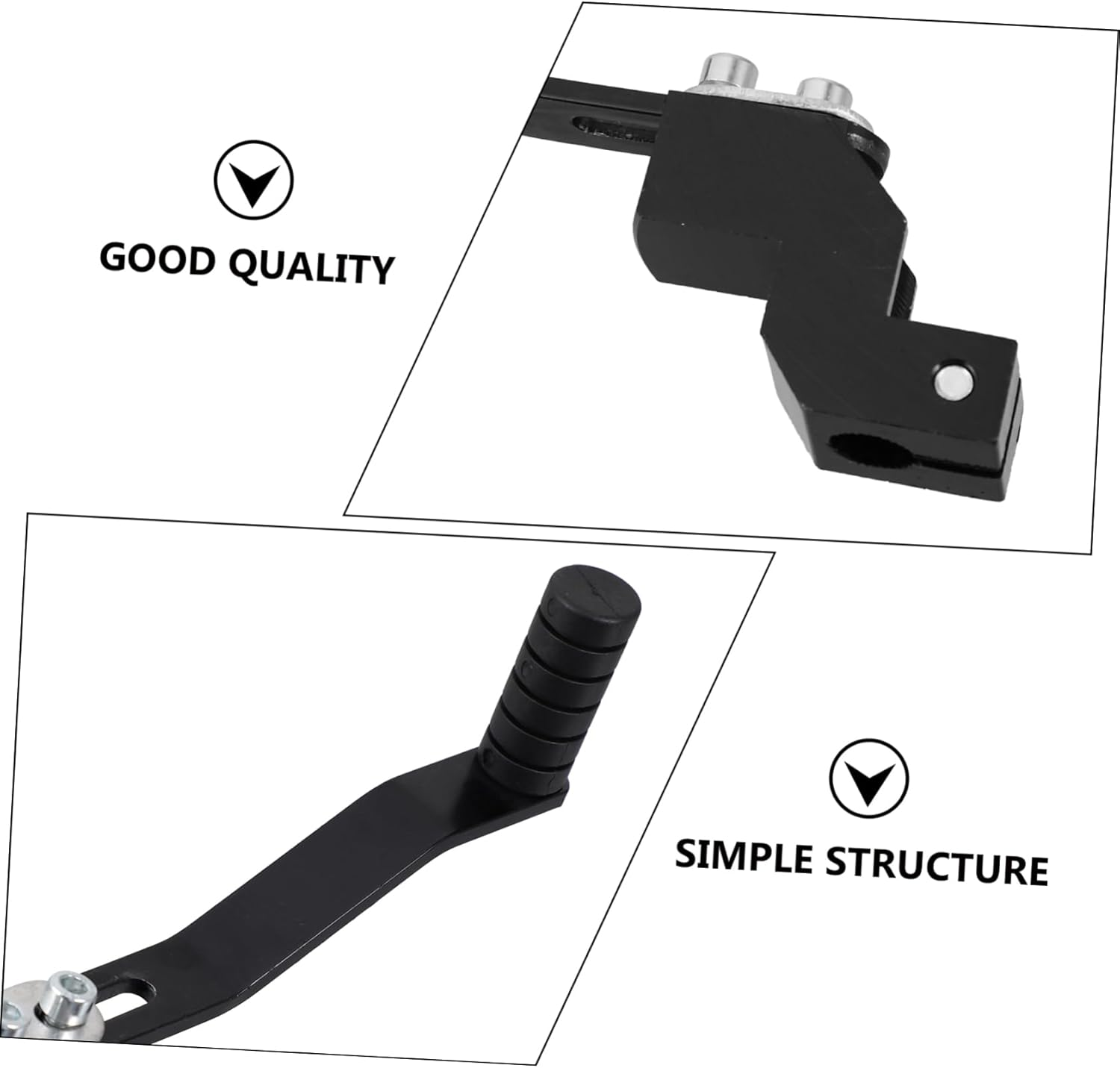 PLAFOPE Motorcycle Gear Shifter Lever and Shift Pedal Lever Black Modified Replacement for Motorbike Controls Suitable for Seasons image number 6
